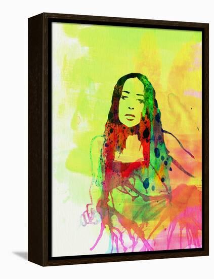 Legendary Fiona Apple Watercolor-Olivia Morgan-Framed Stretched Canvas