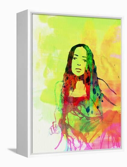 Legendary Fiona Apple Watercolor-Olivia Morgan-Framed Stretched Canvas