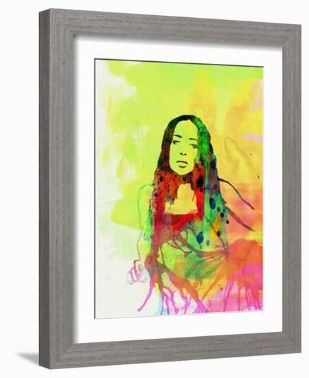 Legendary Fiona Apple Watercolor-Olivia Morgan-Framed Art Print