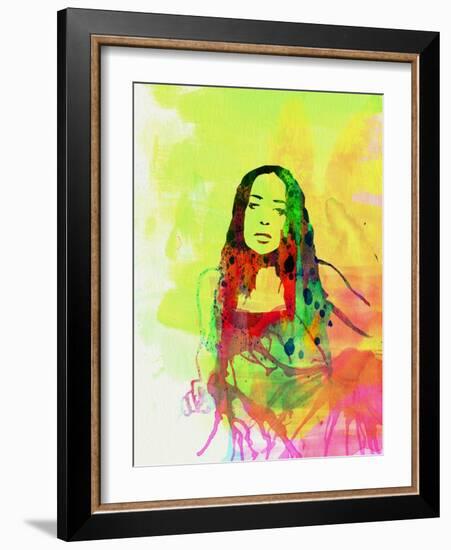 Legendary Fiona Apple Watercolor-Olivia Morgan-Framed Art Print