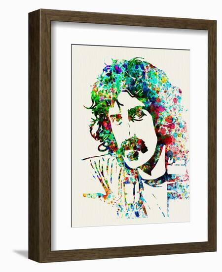 Legendary Frank Zappa Watercolor-Olivia Morgan-Framed Premium Giclee Print