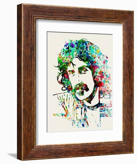 Legendary Frank Zappa Watercolor-Olivia Morgan-Framed Premium Giclee Print