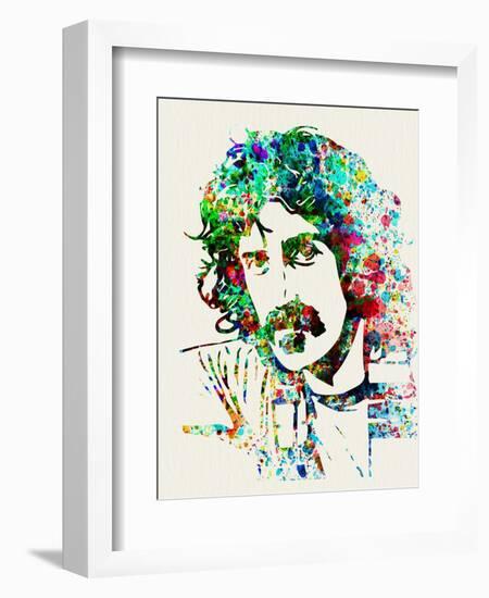 Legendary Frank Zappa Watercolor-Olivia Morgan-Framed Premium Giclee Print