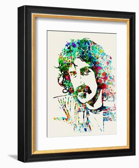 Legendary Frank Zappa Watercolor-Olivia Morgan-Framed Premium Giclee Print
