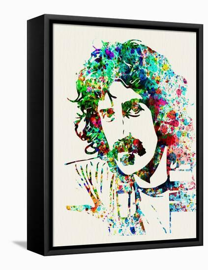 Legendary Frank Zappa Watercolor-Olivia Morgan-Framed Stretched Canvas