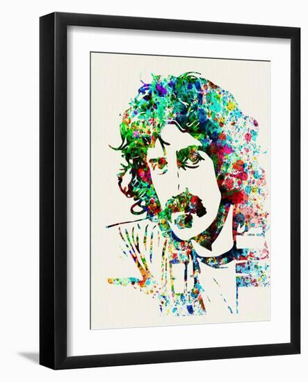 Legendary Frank Zappa Watercolor-Olivia Morgan-Framed Art Print