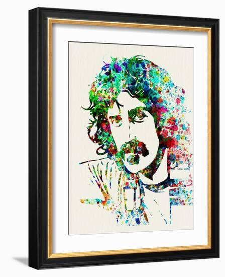 Legendary Frank Zappa Watercolor-Olivia Morgan-Framed Art Print