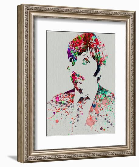 Legendary George Harrison Watercolor III-Olivia Morgan-Framed Art Print