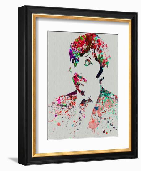 Legendary George Harrison Watercolor III-Olivia Morgan-Framed Art Print