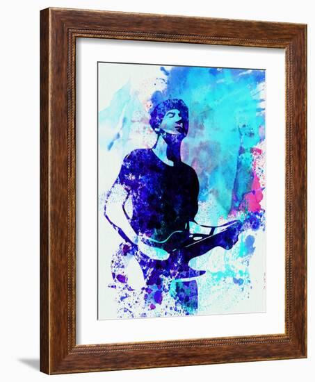 Legendary Graham Coxon Watercolor-Olivia Morgan-Framed Art Print