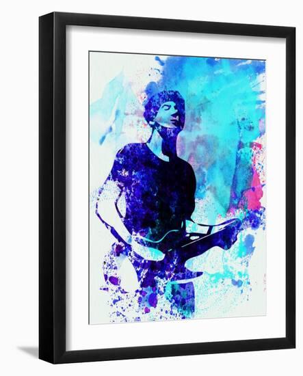 Legendary Graham Coxon Watercolor-Olivia Morgan-Framed Art Print