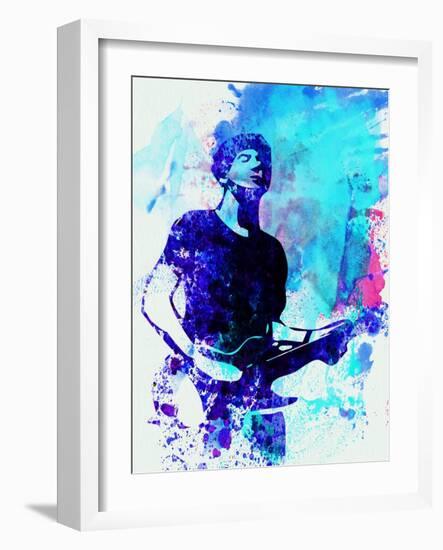 Legendary Graham Coxon Watercolor-Olivia Morgan-Framed Art Print