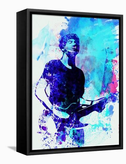 Legendary Graham Coxon Watercolor-Olivia Morgan-Framed Stretched Canvas