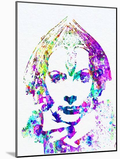 Legendary Greta Garbo Watercolor-Olivia Morgan-Mounted Art Print