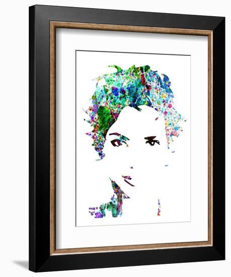 Legendary Halle Berry Watercolor-Olivia Morgan-Framed Premium Giclee Print