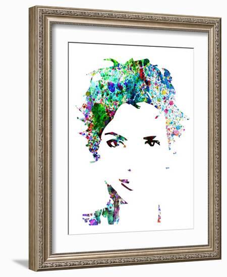 Legendary Halle Berry Watercolor-Olivia Morgan-Framed Art Print