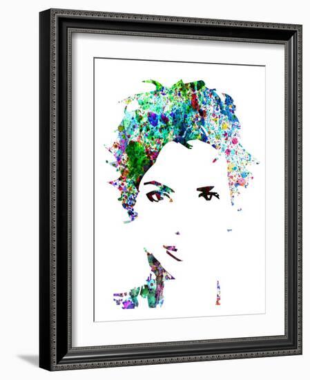 Legendary Halle Berry Watercolor-Olivia Morgan-Framed Art Print