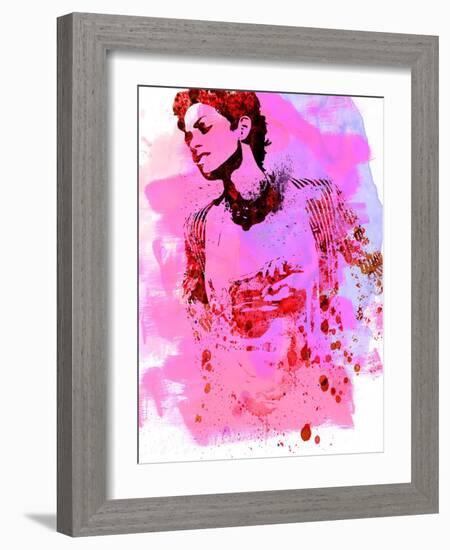 Legendary Halle Watercolor-Olivia Morgan-Framed Art Print