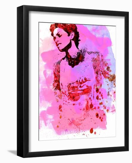 Legendary Halle Watercolor-Olivia Morgan-Framed Art Print