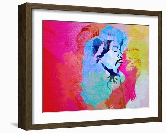 Legendary Hendrix Watercolor-Olivia Morgan-Framed Art Print