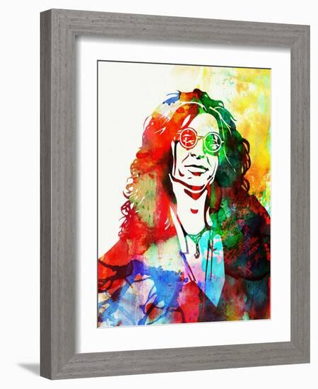 Legendary Howard Stern Watercolor I-Olivia Morgan-Framed Art Print