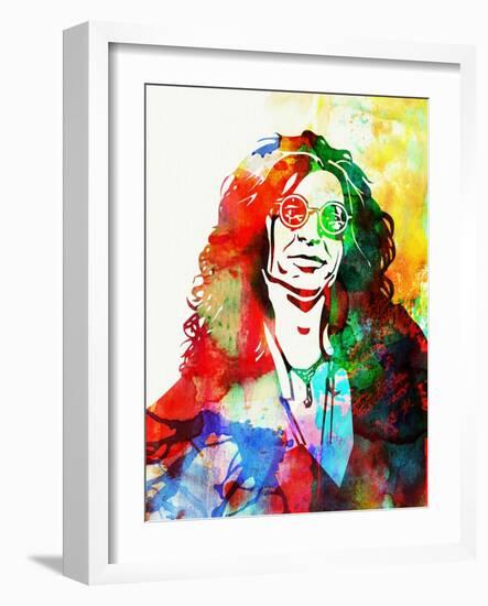 Legendary Howard Stern Watercolor I-Olivia Morgan-Framed Art Print