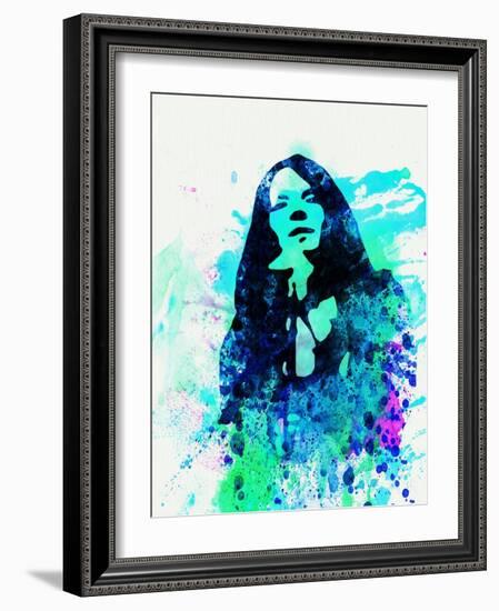 Legendary Janis Joplin Watercolor II-Olivia Morgan-Framed Art Print