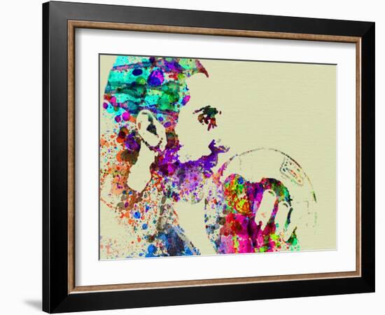 Legendary Jesus Quintana Watercolor-Olivia Morgan-Framed Art Print