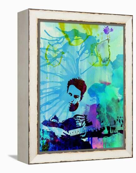 Legendary Joe Strummer Watercolor-Olivia Morgan-Framed Stretched Canvas