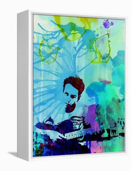 Legendary Joe Strummer Watercolor-Olivia Morgan-Framed Stretched Canvas