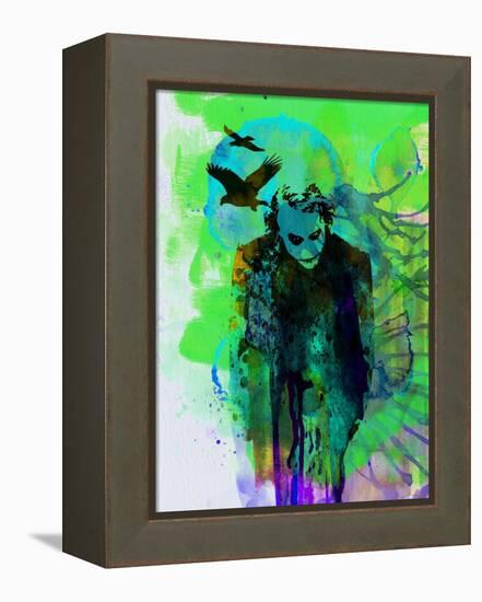 Legendary Joker Watercolor-Olivia Morgan-Framed Stretched Canvas