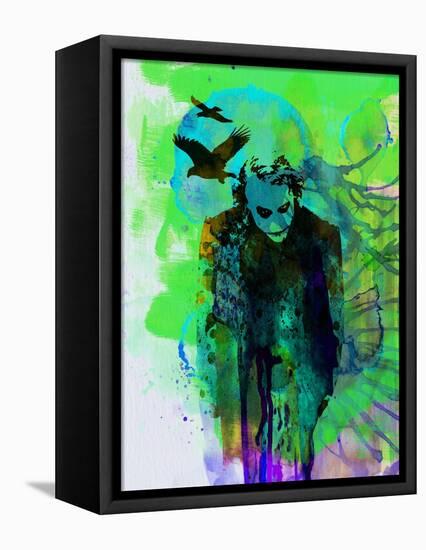 Legendary Joker Watercolor-Olivia Morgan-Framed Stretched Canvas