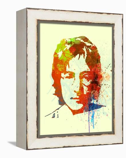 Legendary Lennon Watercolor II-Olivia Morgan-Framed Stretched Canvas