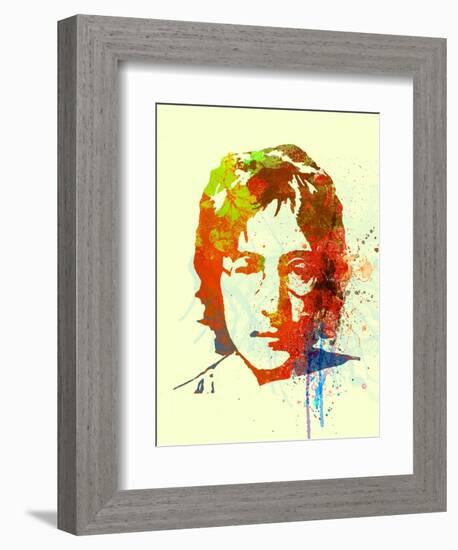 Legendary Lennon Watercolor II-Olivia Morgan-Framed Premium Giclee Print