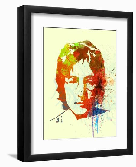 Legendary Lennon Watercolor II-Olivia Morgan-Framed Premium Giclee Print