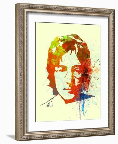 Legendary Lennon Watercolor II-Olivia Morgan-Framed Art Print