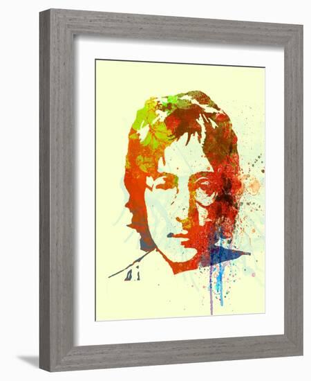 Legendary Lennon Watercolor II-Olivia Morgan-Framed Art Print