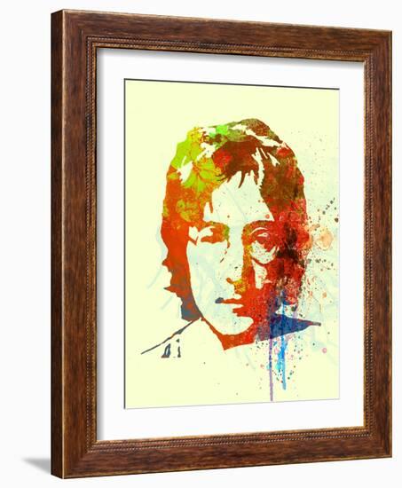 Legendary Lennon Watercolor II-Olivia Morgan-Framed Art Print