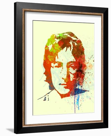 Legendary Lennon Watercolor II-Olivia Morgan-Framed Art Print