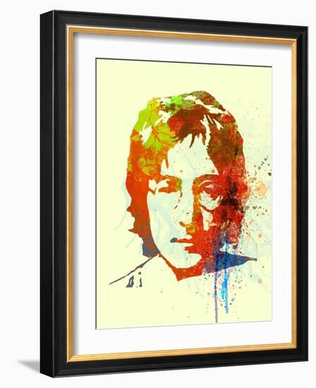 Legendary Lennon Watercolor II-Olivia Morgan-Framed Art Print