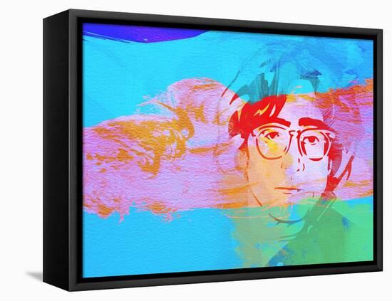 Legendary Lennon Watercolor-Olivia Morgan-Framed Stretched Canvas