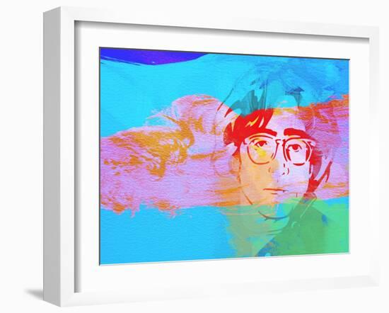 Legendary Lennon Watercolor-Olivia Morgan-Framed Art Print