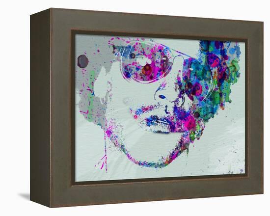 Legendary Lenny Watercolor I-Olivia Morgan-Framed Stretched Canvas