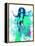 Legendary Lil Kim Watercolor-Olivia Morgan-Framed Stretched Canvas