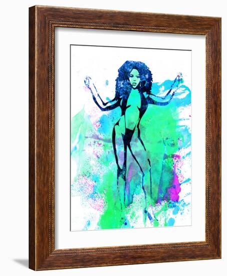 Legendary Lil Kim Watercolor-Olivia Morgan-Framed Art Print