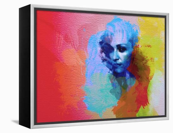 Legendary  Madona Watercolor-Olivia Morgan-Framed Stretched Canvas