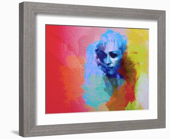 Legendary  Madona Watercolor-Olivia Morgan-Framed Art Print