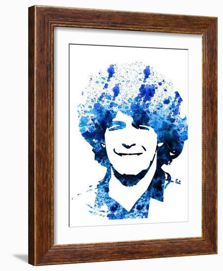 Legendary Maradona Watercolor-Olivia Morgan-Framed Art Print