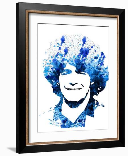 Legendary Maradona Watercolor-Olivia Morgan-Framed Art Print