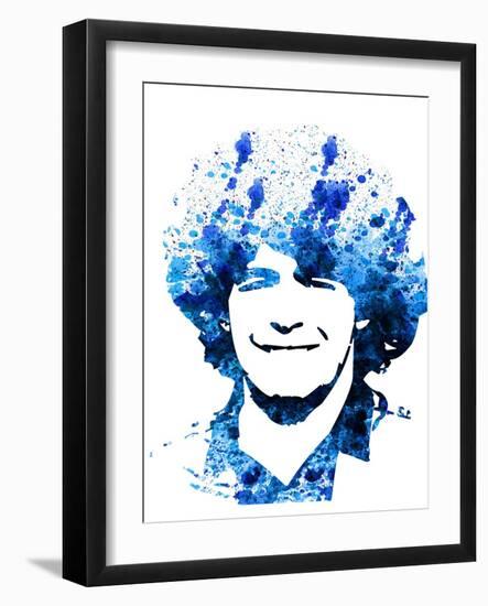 Legendary Maradona Watercolor-Olivia Morgan-Framed Art Print